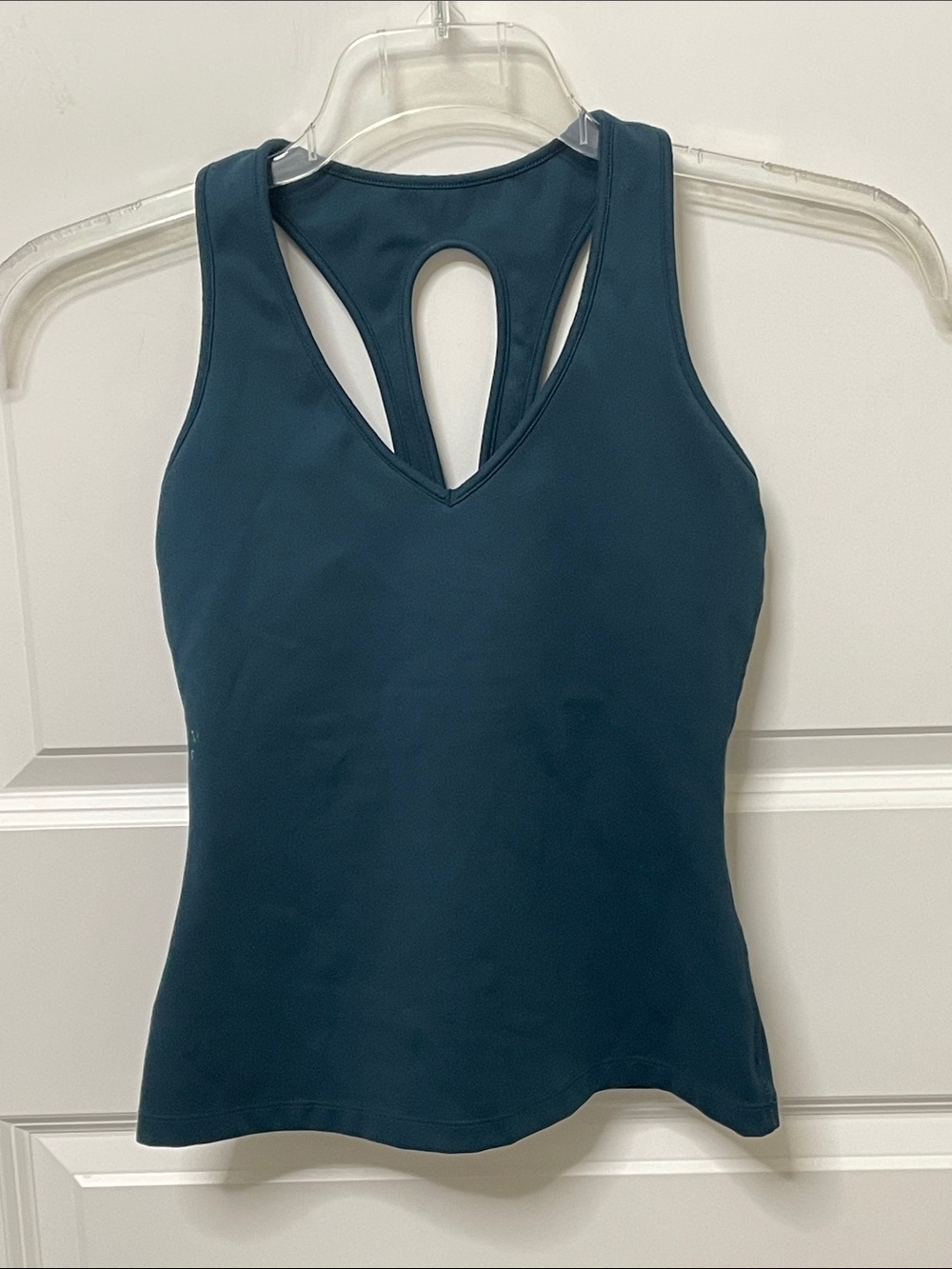 Carbon 38 Dark Teal Workout Tank with Built in Bra Small Activewear